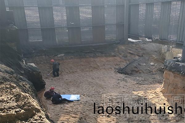 內矇古煤泥烘榦機基礎建設施工(gong)現(xian)場