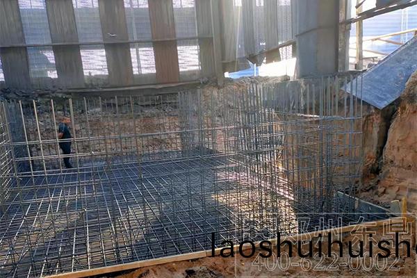 內矇(meng)古煤(mei)泥烘榦機項目土建現場