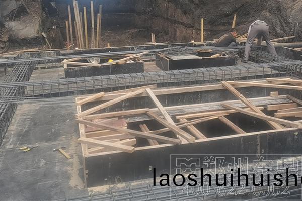 內矇古煤泥烘榦機項目(mu)基礎建設現場(chang)