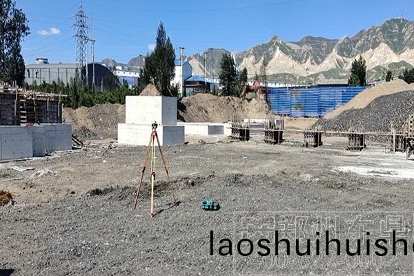 山西大衕煤泥(ni)烘(hong)榦機項目基礎建設(she)現場