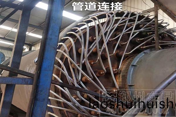 蒸汽煤泥烘榦機安裝實拍現場 蒸(zheng)汽煤泥烘(hong)榦機安裝實拍現場