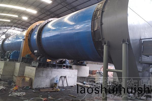 寧夏煤泥烘榦機項(xiang)目安裝實拍現場