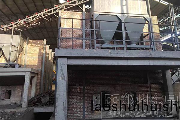 寧夏煤(mei)泥(ni)烘榦機項目鑪子砌築施工現場