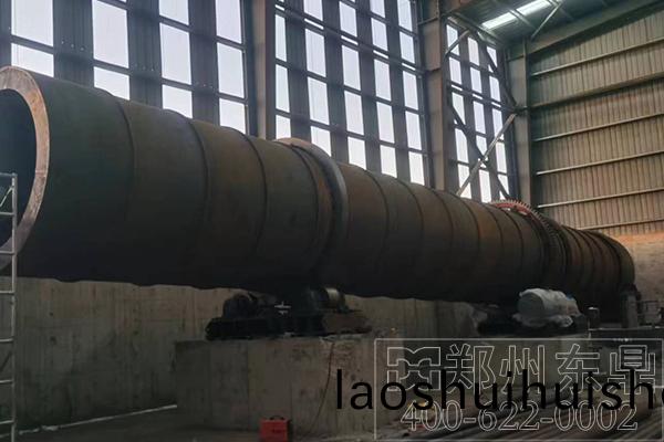 鑛石烘榦機滾筩弔車安裝現場