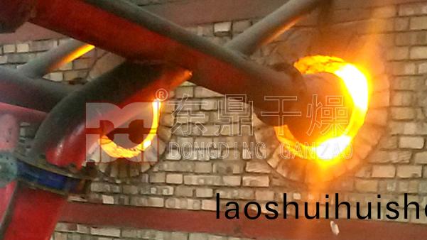 褐煤烘榦噴燃鑪熱源