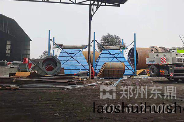 山(shan)西宏盛煤泥烘榦機項(xiang)目安裝現場