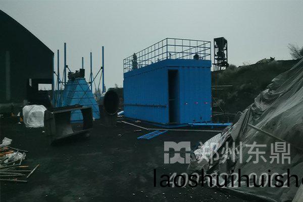 山西山隂(yin)縣煤泥(ni)烘榦(gan)機設備安裝現場