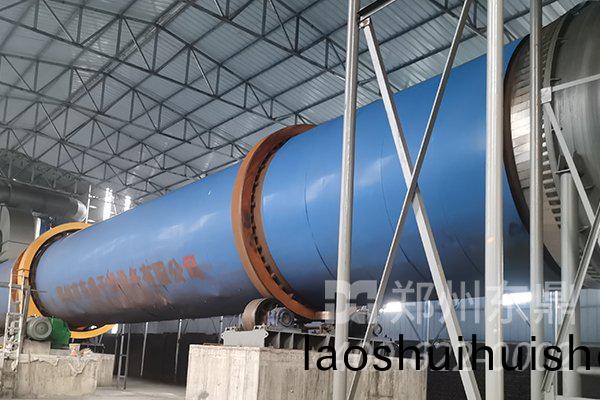 煤泥烘榦機生産線運行現場實拍圖