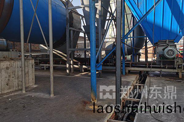 煤泥榦燥機空機試機現場情況