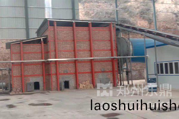 山西夀陽煤(mei)泥烘榦機生産線試(shi)機現場實拍圖