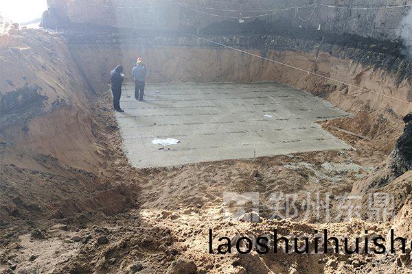 內矇古鄂(e)爾多斯煤泥烘榦(gan)機土建現場