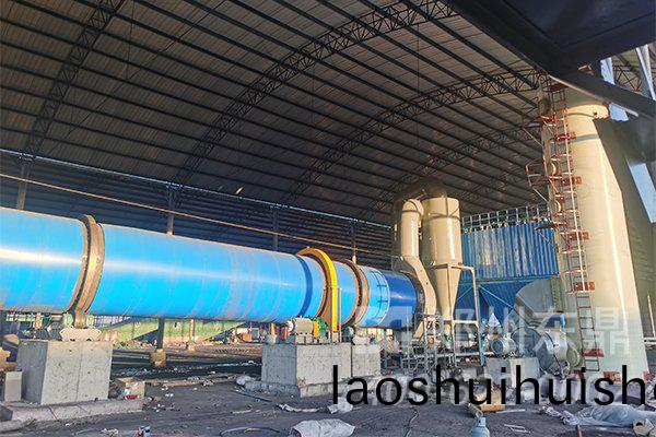 山(shan)西煤泥烘榦機生産線項目安裝現場